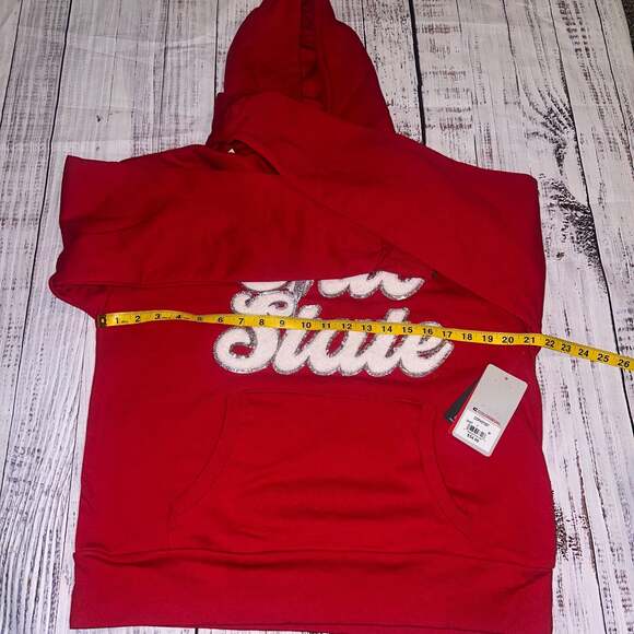 NWT Colosseum Women's Ohio State Buckeyes Jazz Club Fleece Hoodie Red Medium - Picture 2 of 5